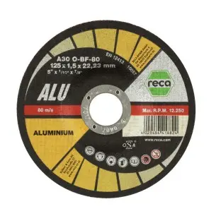 DISQUE A TRONCONNER ALU 22,2X1,5X125MM - RECA