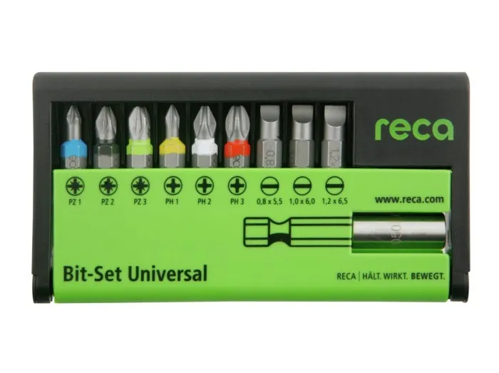 JEU MIDI EMBOUTS UNIVERSELS RECA TECHNIC PH/PZ/FENTE 10P.